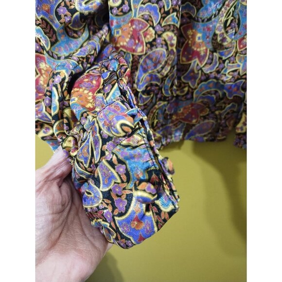 Vintage EJ Harper Long Sleeve Button Down Blouse M - Picture 2 of 7